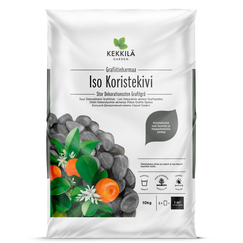 Kekkilä iso koristekivi grafiitinharmaa