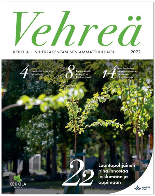 Vehreä 2022 kansikuva Vehreä-lehti kansikuva